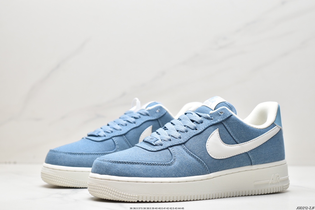 NIke Air Force 1 '07 denim blue Air Force 1 low-top casual sneakers DG2296-004