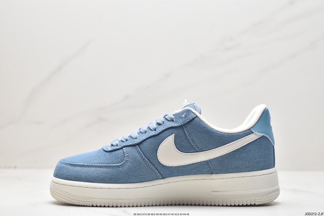 NIke Air Force 1 '07 denim blue Air Force 1 low-top casual sneakers DG2296-004