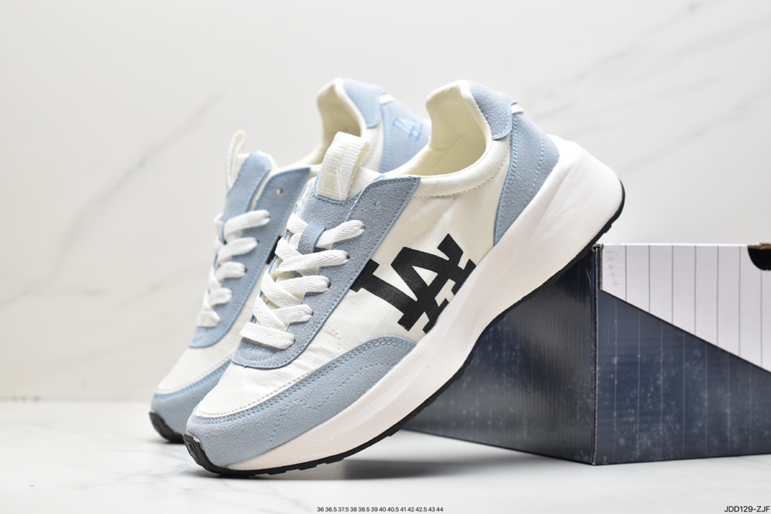 MLB Korea CHUNKY JOGGER increased retro NY large standard suede thick-soled sneakers dad shoes 32SHX1