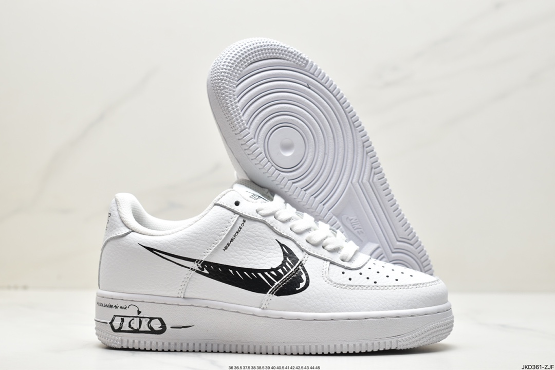 Nike Air Force 1 '07 Low”Sketch/Black White” CW7581-001