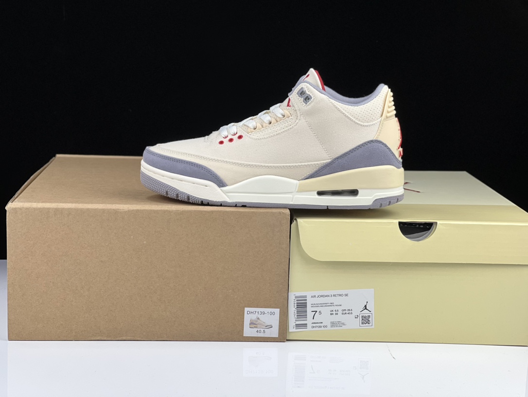 AJ3米白帆鞋码40-46总裁G版出