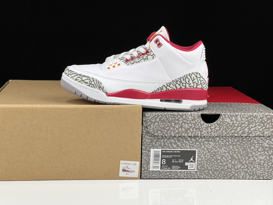 AJ3朱雀红鞋码40-46总裁G版出