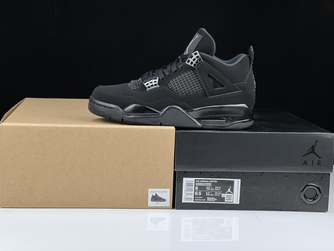 AJ4黑猫鞋码40-47.5总裁G版