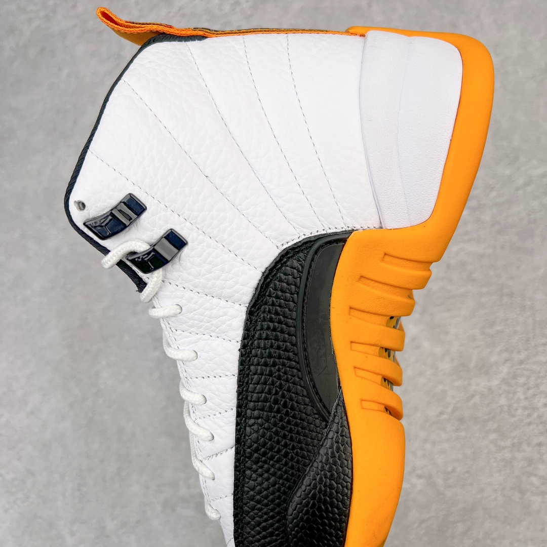 图片[7]-💰140 ＃DG纯原福利‼Air Jordan AJ12 Retro 25周年黑白黄 DR8887-100 原楦原纸板开发 采购原厂皮料 原厂定型 后跟完美效果 到手可放心比对发售原鞋 上脚百分百充当正品驾驭 真正原装公司级完美鞋型 一切细节实拍所见所得 纸板中底、钢印 完美版型 尺码：40 40.5 41 42.5 43 44 44.5 45 46 47.5 编码：by2936010-运动鞋