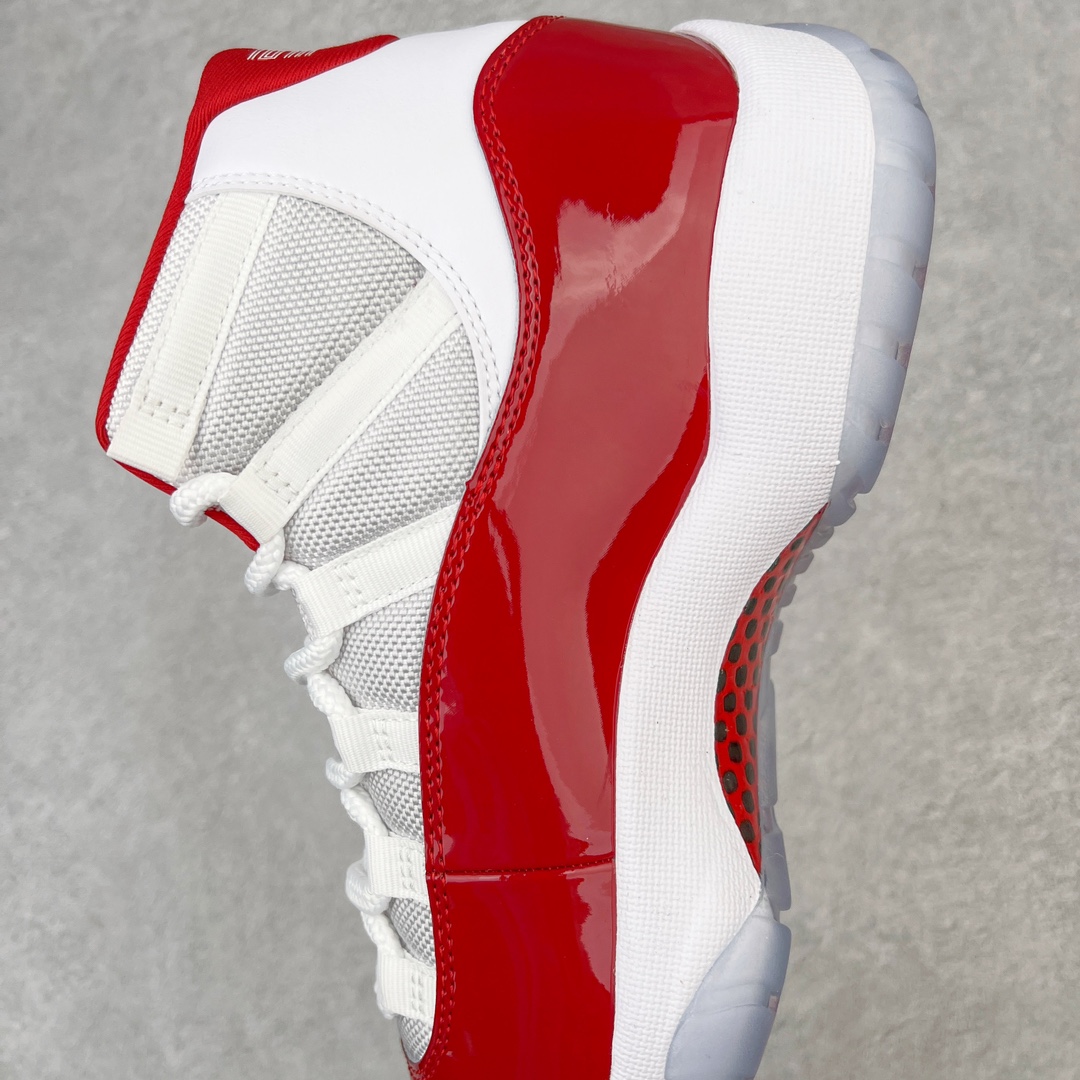 图片[7]-💰140 ＃DG纯原福利‼Air Jordan AJ11 \”Cherry\” 樱桃白红 CT8012-116 原楦原档案数据开模打造 原厂中底拉帮钢印 原厂漆皮 防冻不开裂 头层皮料 原装鞋撑 水晶大底正确色度色泽 原楦原数据刺绣 原厂车缝走线及对位 毫厘不差 飞人logo采用原数据电脑刺绣 原装正品碳纤维真实碳板 增强抗扭 原内标 原盒标 正确官方原盒 原厂防氧化水晶外底 原厂配套厂全掌solo气垫 Size：36 36.5 37.5 38 38.5 39 40 40.5 41 42 42.5 43 44 44.5 45 46 47.5 48 编码：by2936010-运动鞋