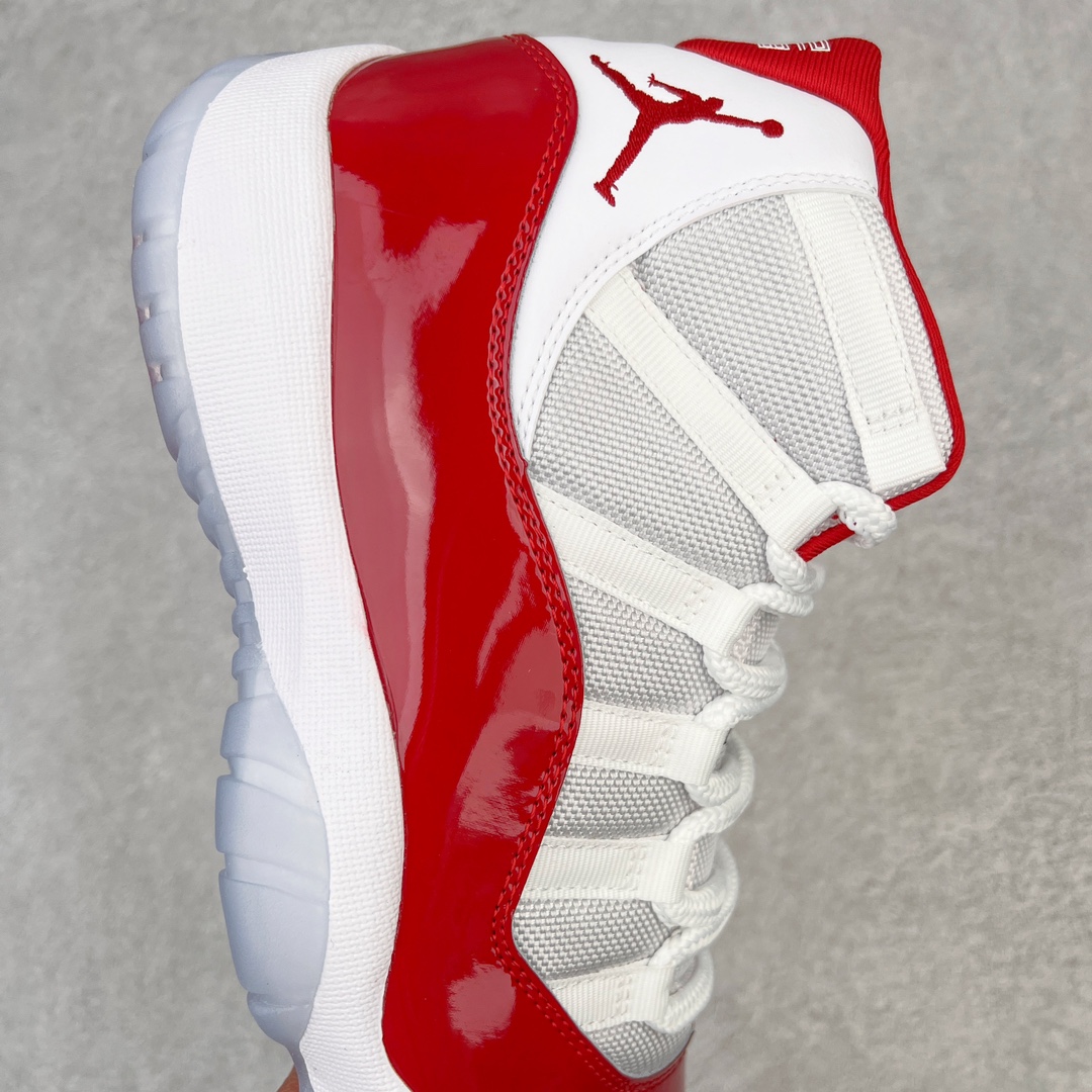 图片[6]-💰140 ＃DG纯原福利‼Air Jordan AJ11 \”Cherry\” 樱桃白红 CT8012-116 原楦原档案数据开模打造 原厂中底拉帮钢印 原厂漆皮 防冻不开裂 头层皮料 原装鞋撑 水晶大底正确色度色泽 原楦原数据刺绣 原厂车缝走线及对位 毫厘不差 飞人logo采用原数据电脑刺绣 原装正品碳纤维真实碳板 增强抗扭 原内标 原盒标 正确官方原盒 原厂防氧化水晶外底 原厂配套厂全掌solo气垫 Size：36 36.5 37.5 38 38.5 39 40 40.5 41 42 42.5 43 44 44.5 45 46 47.5 48 编码：by2936010-运动鞋