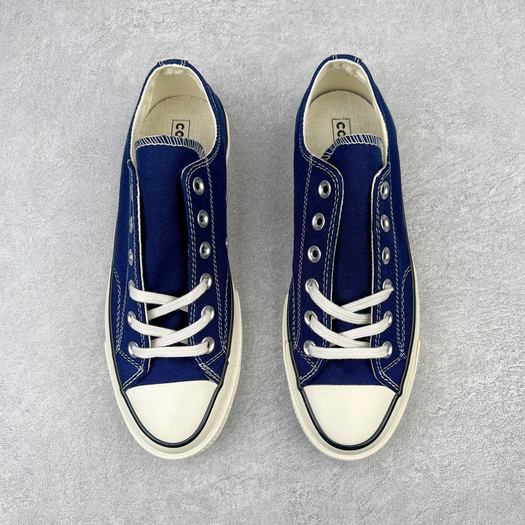 图片[2]-＃越南订单 裸鞋圈专属版本 Converse Chuck All Star 1970S 经典款潮流耐磨帆布鞋 经典永不过时 十年老厂出品 平台正品订单 超稳定的品控清洁度 全套原厂材料配置 原厂硫化工艺 油性扁平尖头 原厂楦头纸板数据 一体化超软蓝底加持 超软EVA鞋垫 后掌灰色缓震胶 脚感一比一还原 耐磨橡胶大底 越南产内外标 原盒黑色吊牌 超高清洁度 随意冲正 如有更好白送 偏大一码 尺码：35 36 36.5 37 37.5 38 39 39.5 40 41 41.5 42 42.5 43 44-选品中心