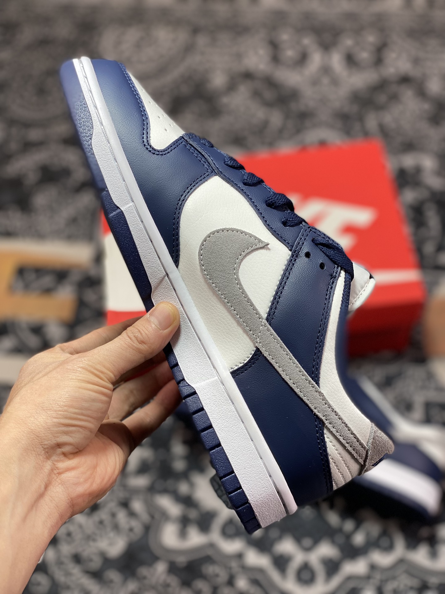 Dunk Series Low-top Casual Sports Skateboard Shoes ”New Midnight Blue White Gray” 9749-400-Top High Quatity Cheap Sneakers Fashion Clothing Clothes Bags handbags Shoes of all Brand wholesale With The best Quality And Beautiful Price from China Factory Chinese suppliers wholesaler seller Dunk Series Low-top Casual Sports Skateboard Shoes ”New Midnight Blue White Gray” 9749-400
