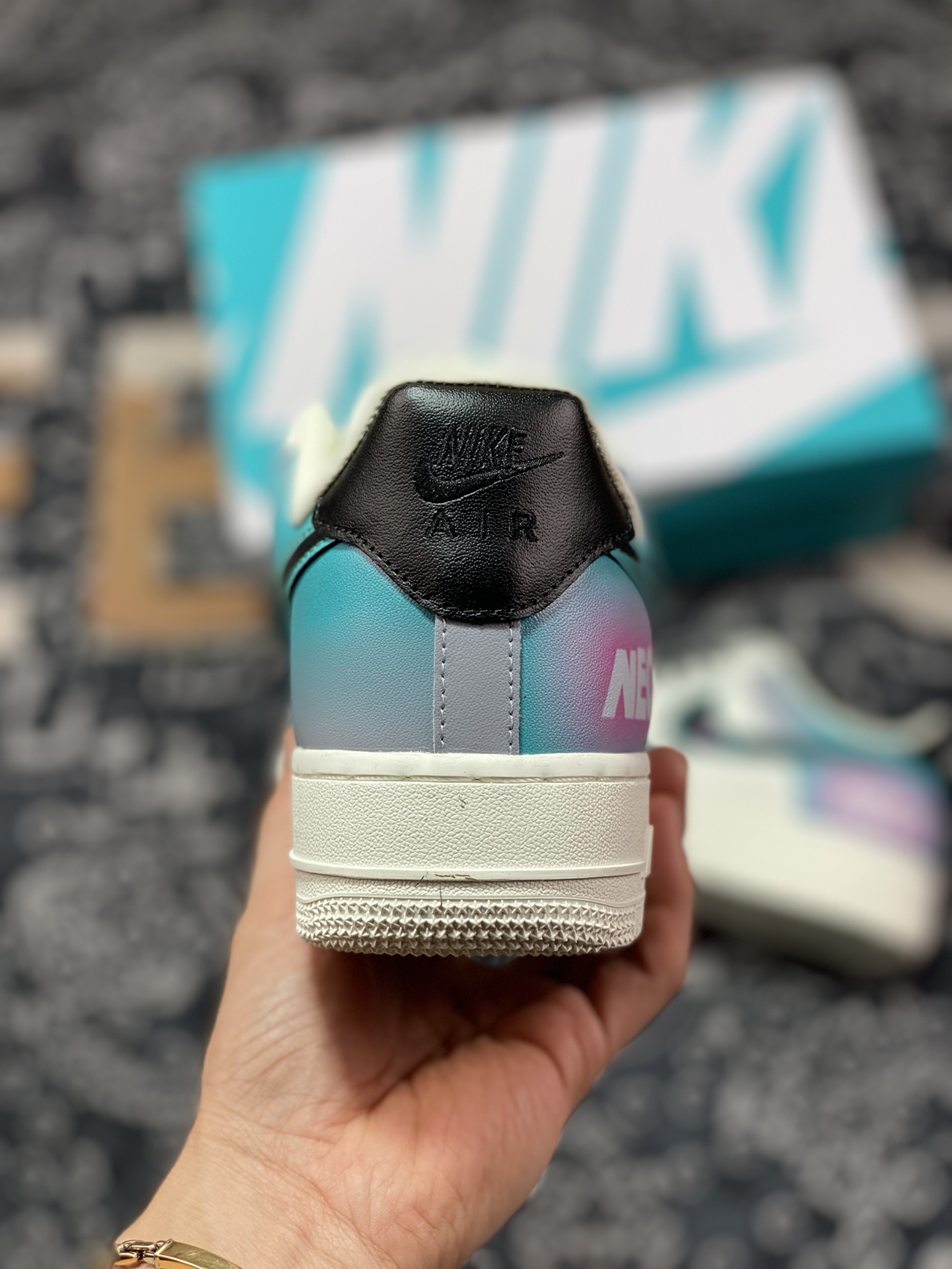Nike Air Force 1 07 LV8 ”NEON” Air Force One sneakers ”leather beige black gray blue pink neon” CW2288-313
