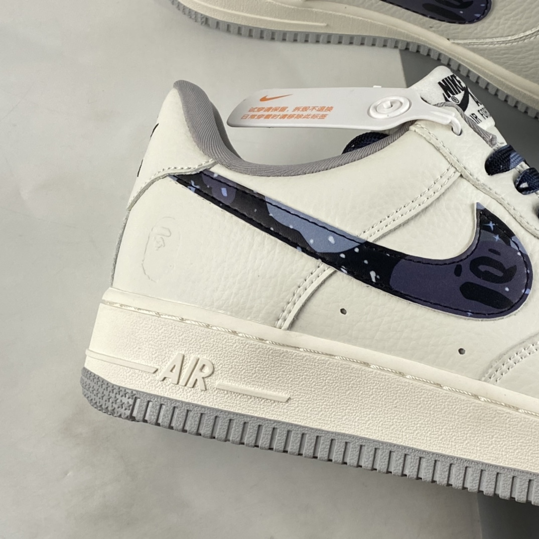 Bape x Nike Air Force 1'07 Low ape-head Air Force 1 low-top casual sneakers AA1356-115