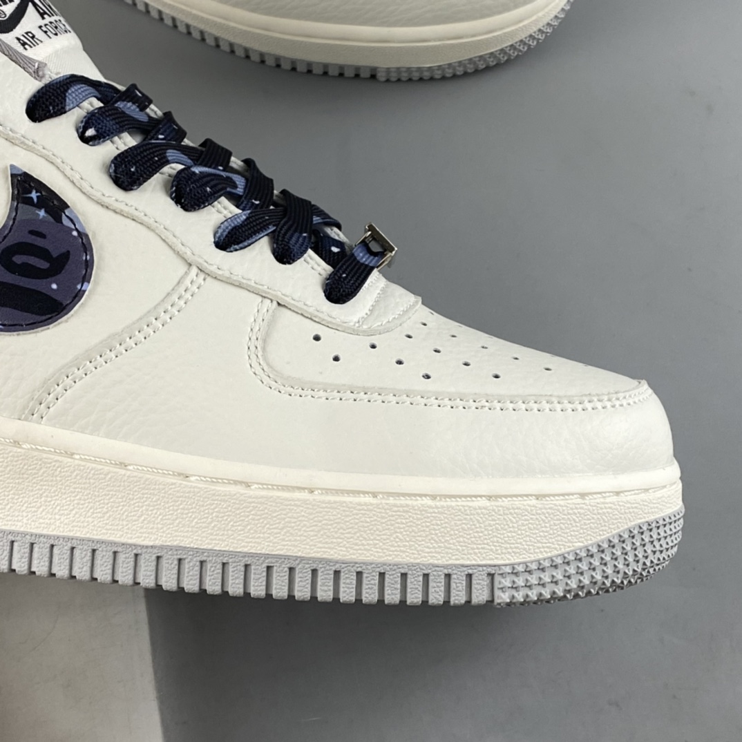 Bape x Nike Air Force 1'07 Low ape-head Air Force 1 low-top casual sneakers AA1356-115