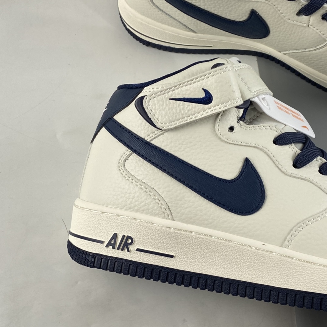 Nike Air Force 1'07 Mid Mi Dark Blue Color Air Force One Mid-top Casual Sneakers PA0920-508