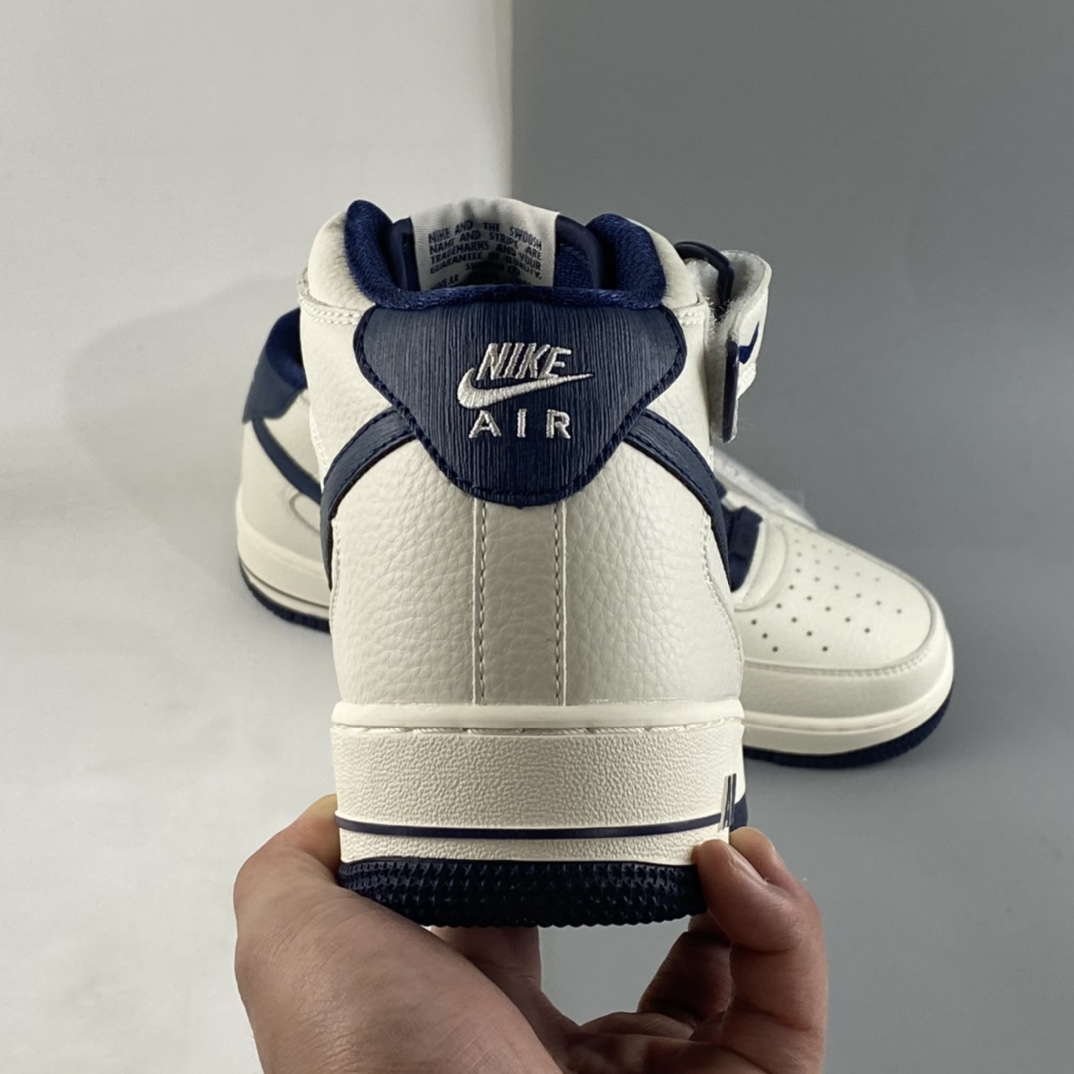 Nike Air Force 1'07 Mid Mi Dark Blue Color Air Force One Mid-top Casual Sneakers PA0920-508