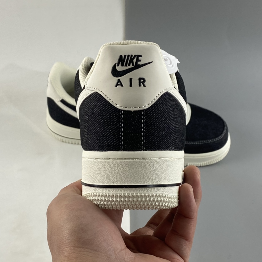 Nike Air Force 1'07 Low black and white cloth Air Force One casual sneakers DG2296-001