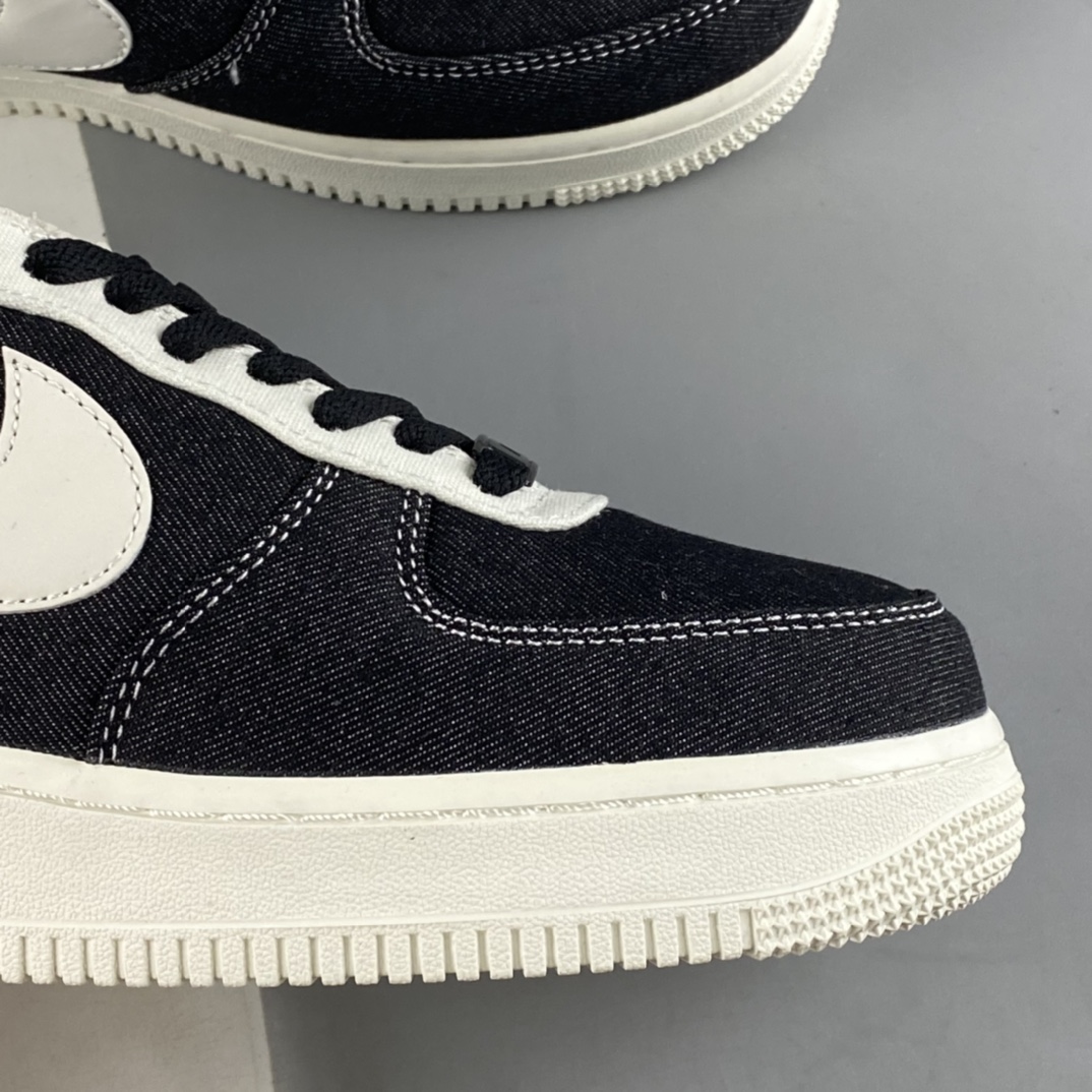 Nike Air Force 1'07 Low black and white cloth Air Force One casual sneakers DG2296-001