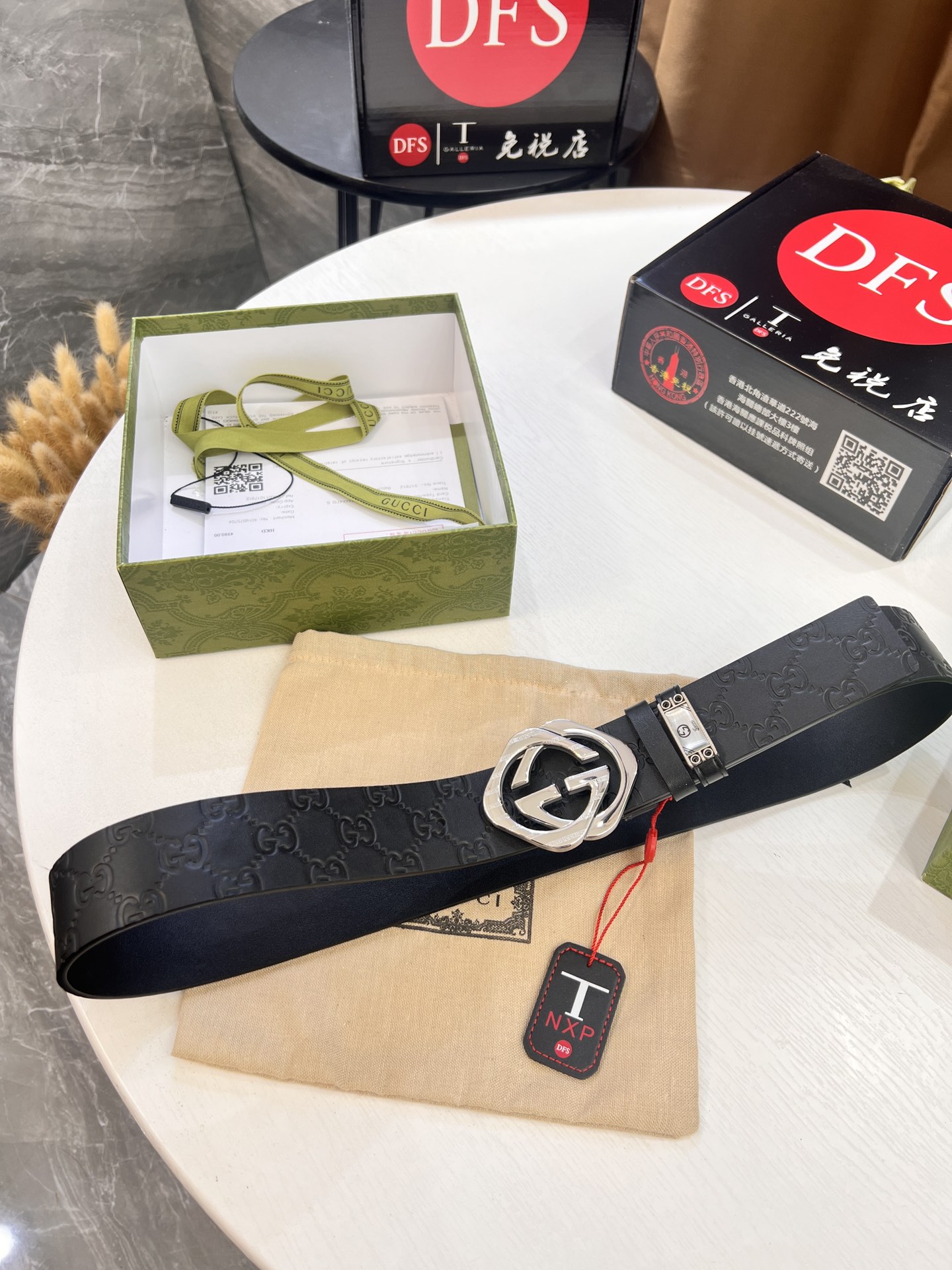 古奇GUCCi皮带 ZP开模制作 凌行度精钢五金 压花大G原厂皮低宽度3.8cm