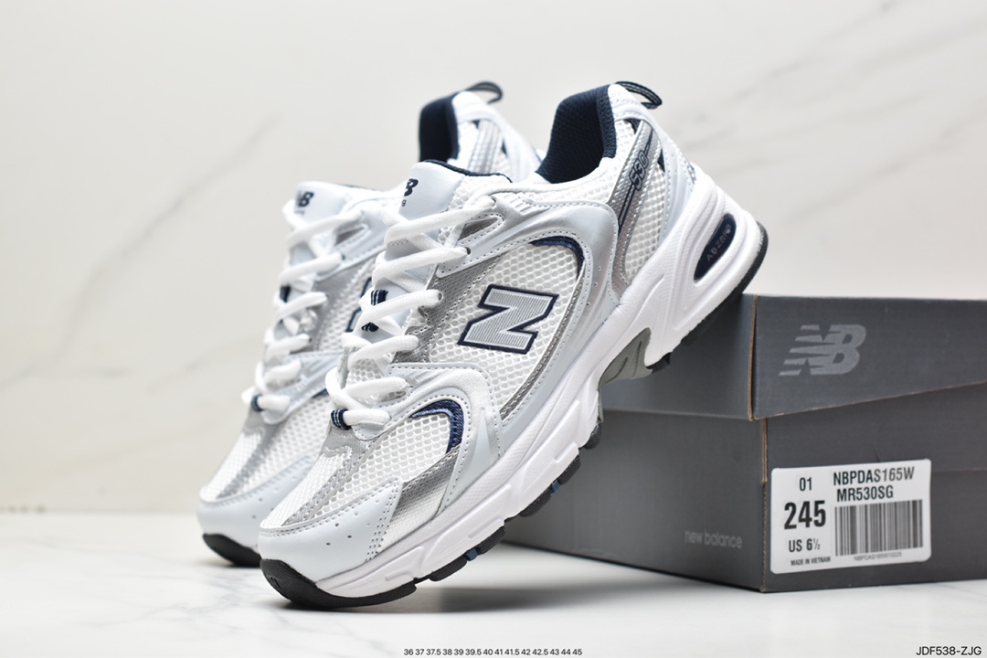 The NewBalance 530 series of sports shoes continues the NB530 with another pair of retro sports shoes with good looks, MR530SG.