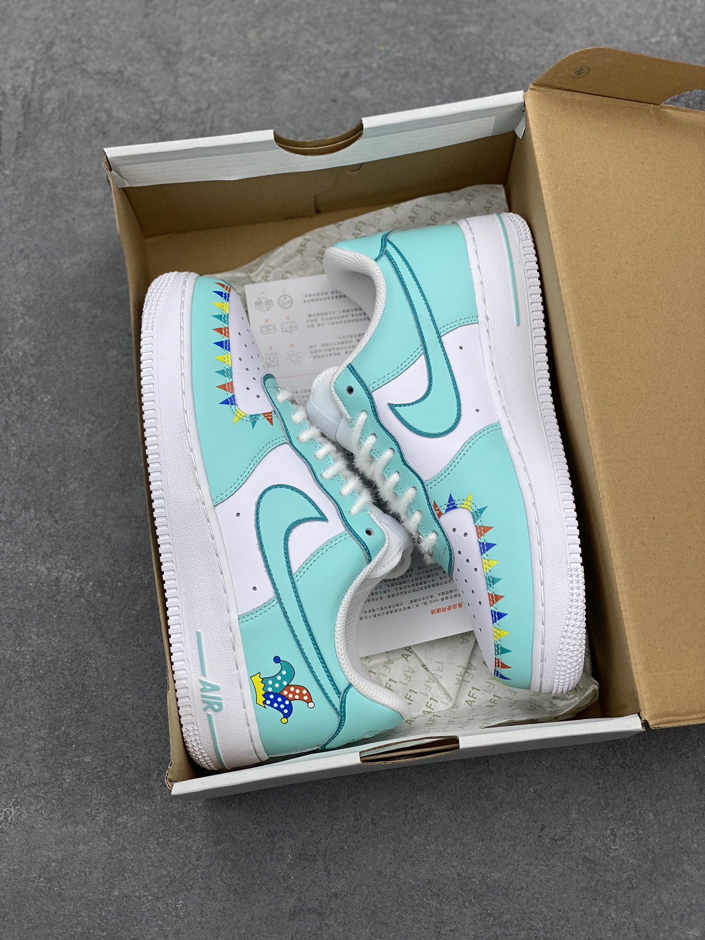 Nike Air Force 1 Low '07 Circus Custom Sneakers - Size 36-45 10 i1676489472 5849 8