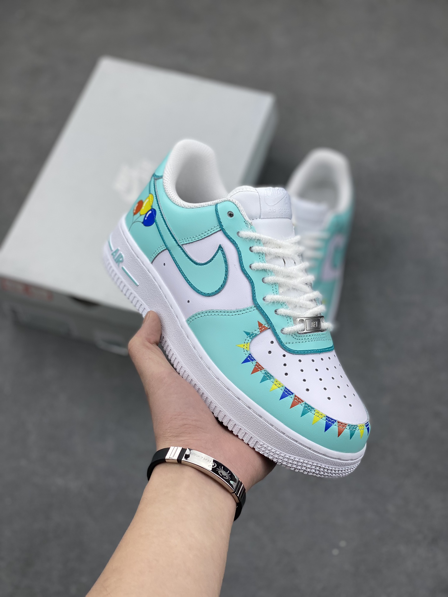 Nike Air Force 1 Low '07 Circus Custom Sneakers - Size 36-45