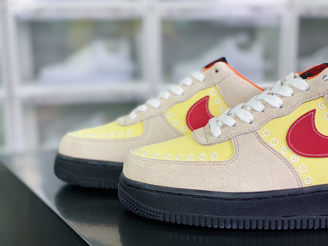 Air Force 1 07 Low ”Somos Familia” Air Force 1 series low-top sneakers ”Khachi yellow embroidered Day of the Dead” DZ5355-126