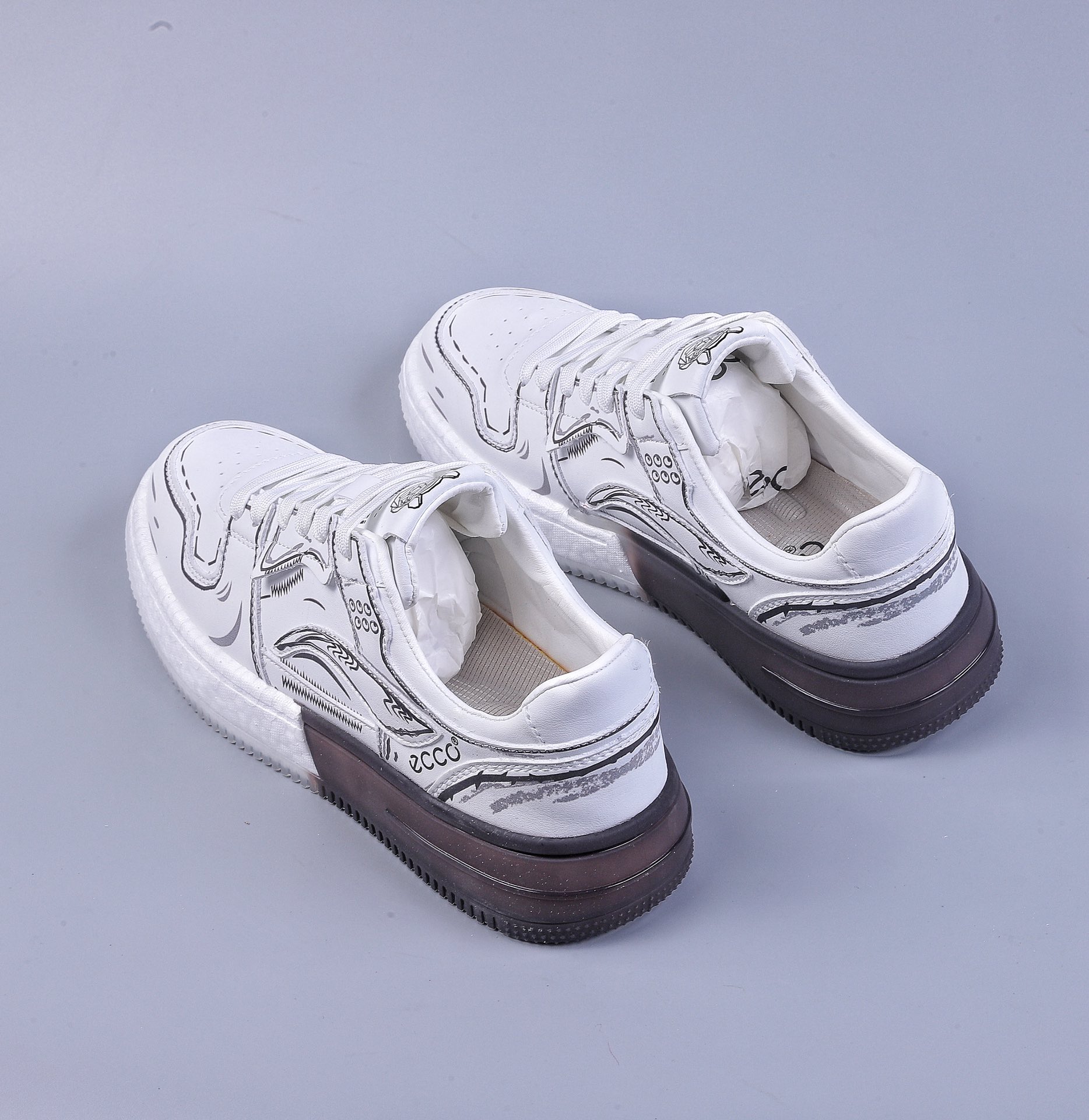 ECCO Danish light luxury brand early autumn new star Huang Jingyu's same style casual shoes