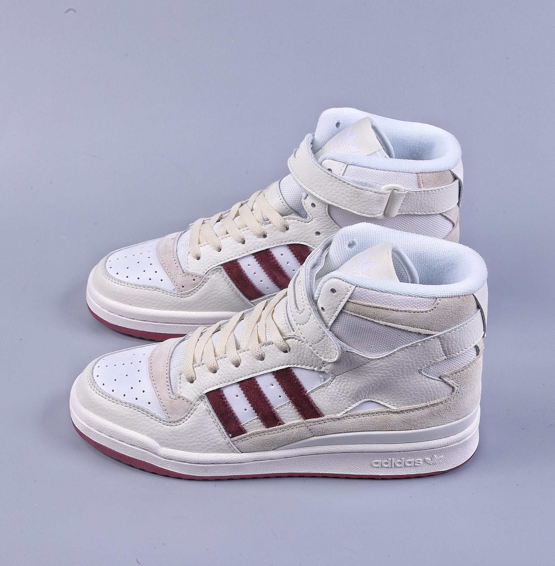 adidas Forum 84 High white wine red adidas classic retro sneakers GX1520