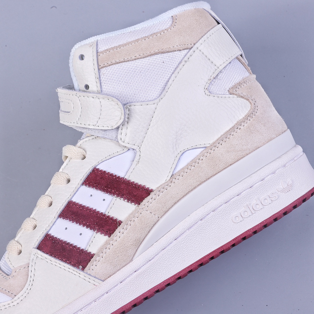 adidas Forum 84 High white wine red adidas classic retro sneakers GX1520