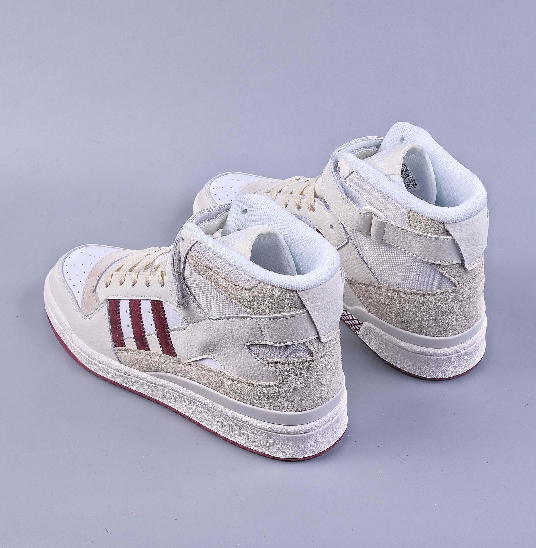 adidas Forum 84 High white wine red adidas classic retro sneakers GX1520