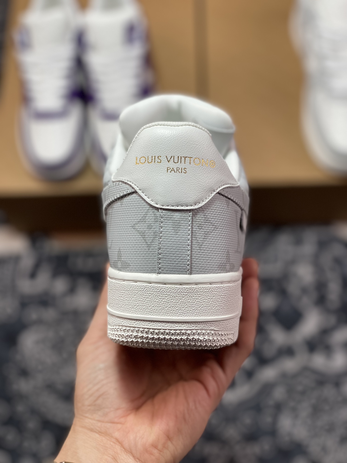 #Nike Air Force 1'07 LV8 Low”White/Grey/LV Monogram” AEU3BM16M691-MS0232