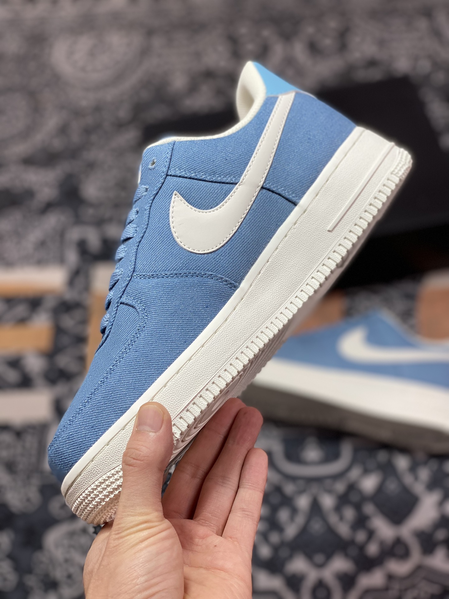Nike Air Force 1'07 Low QS ”Denim Blue/White” Air Force 1 sneakers ”denim light blue and white” DG2296-004