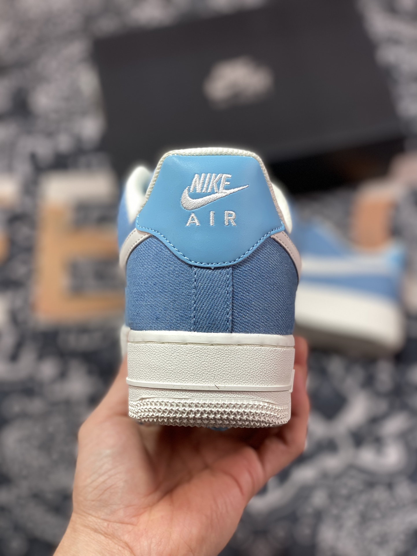 Nike Air Force 1'07 Low QS ”Denim Blue/White” Air Force 1 sneakers ”denim light blue and white” DG2296-004