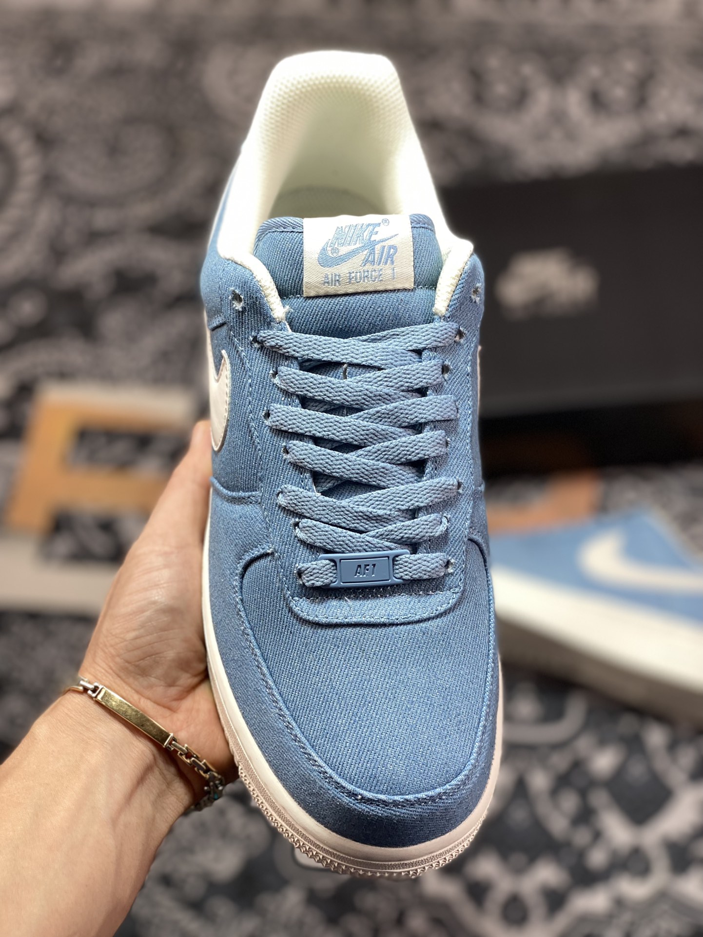 Nike Air Force 1'07 Low QS ”Denim Blue/White” Air Force 1 sneakers ”denim light blue and white” DG2296-004