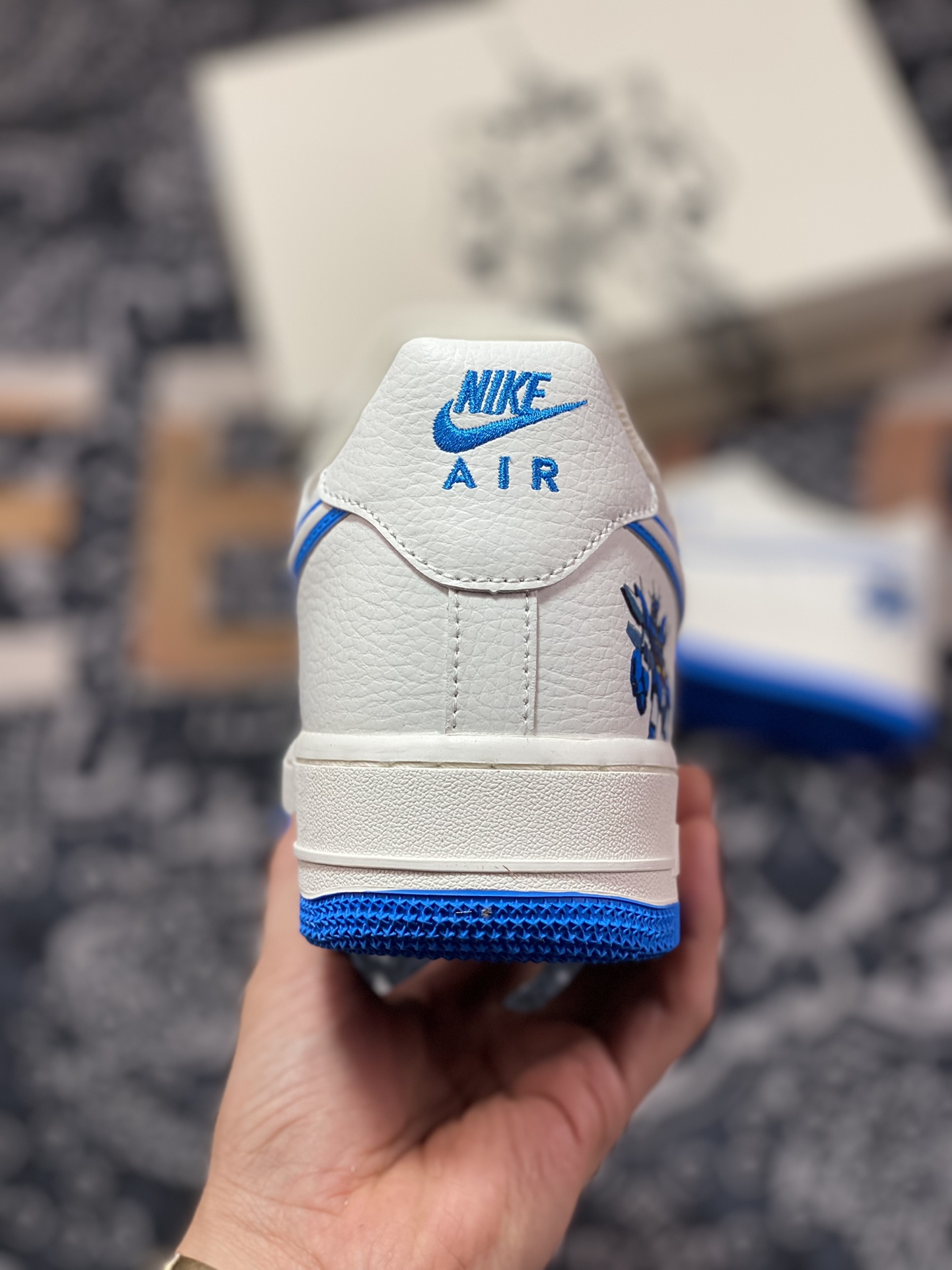 Nike Air Force 1 07 LV8 ”Transformers” Air Force One sneakers ”Beige Blue Transformers” KK1256-660