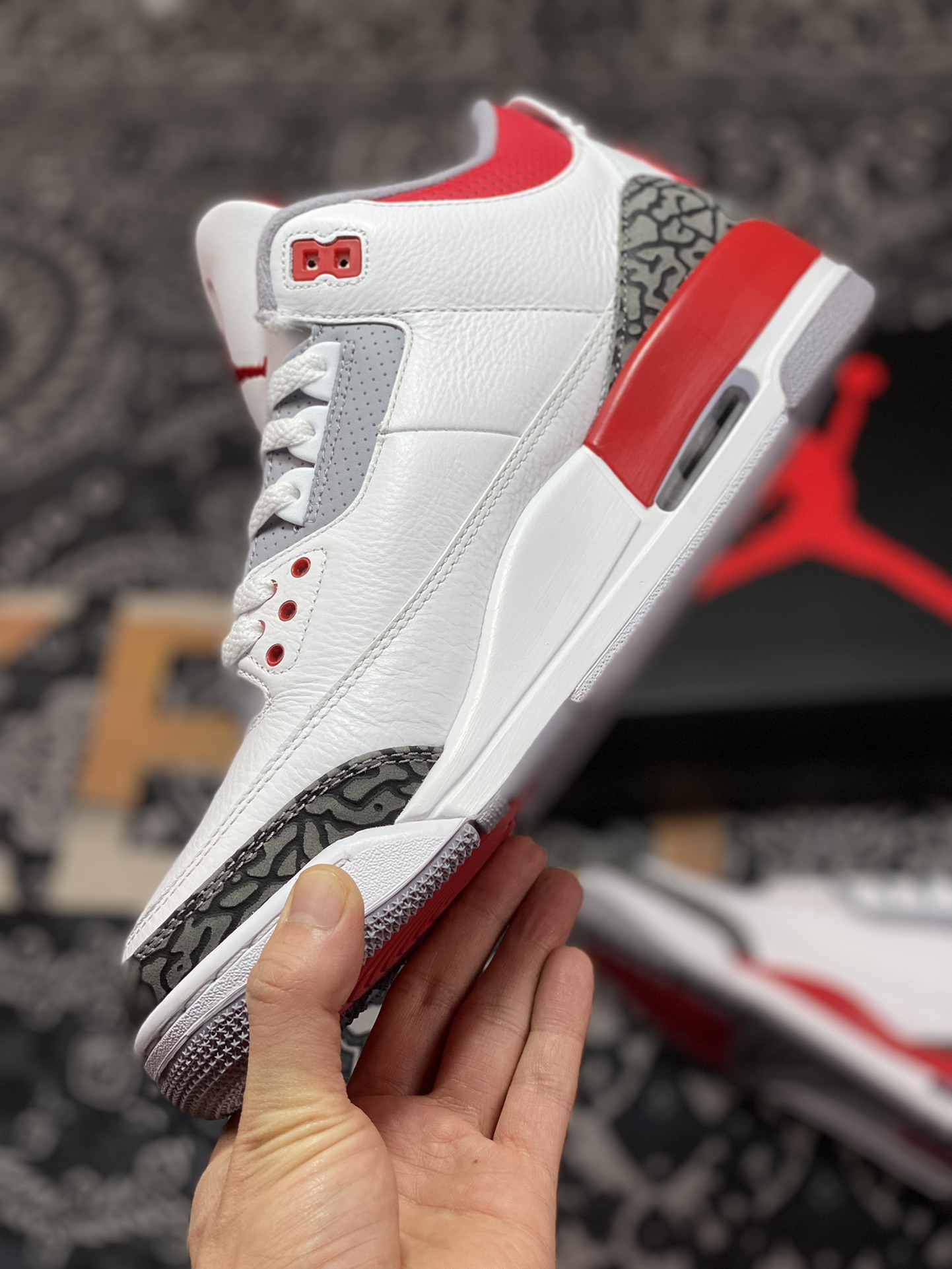 Air Jordan 3 Retro ”Fire Red” Flame Red Color DN3707-160