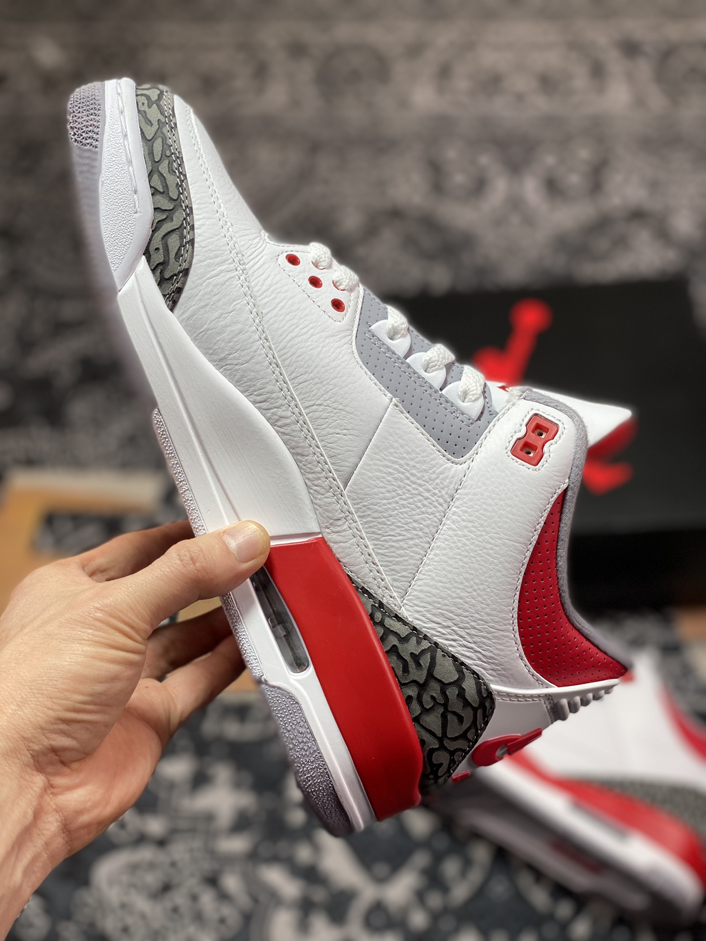 Air Jordan 3 Retro ”Fire Red” Flame Red Color DN3707-160