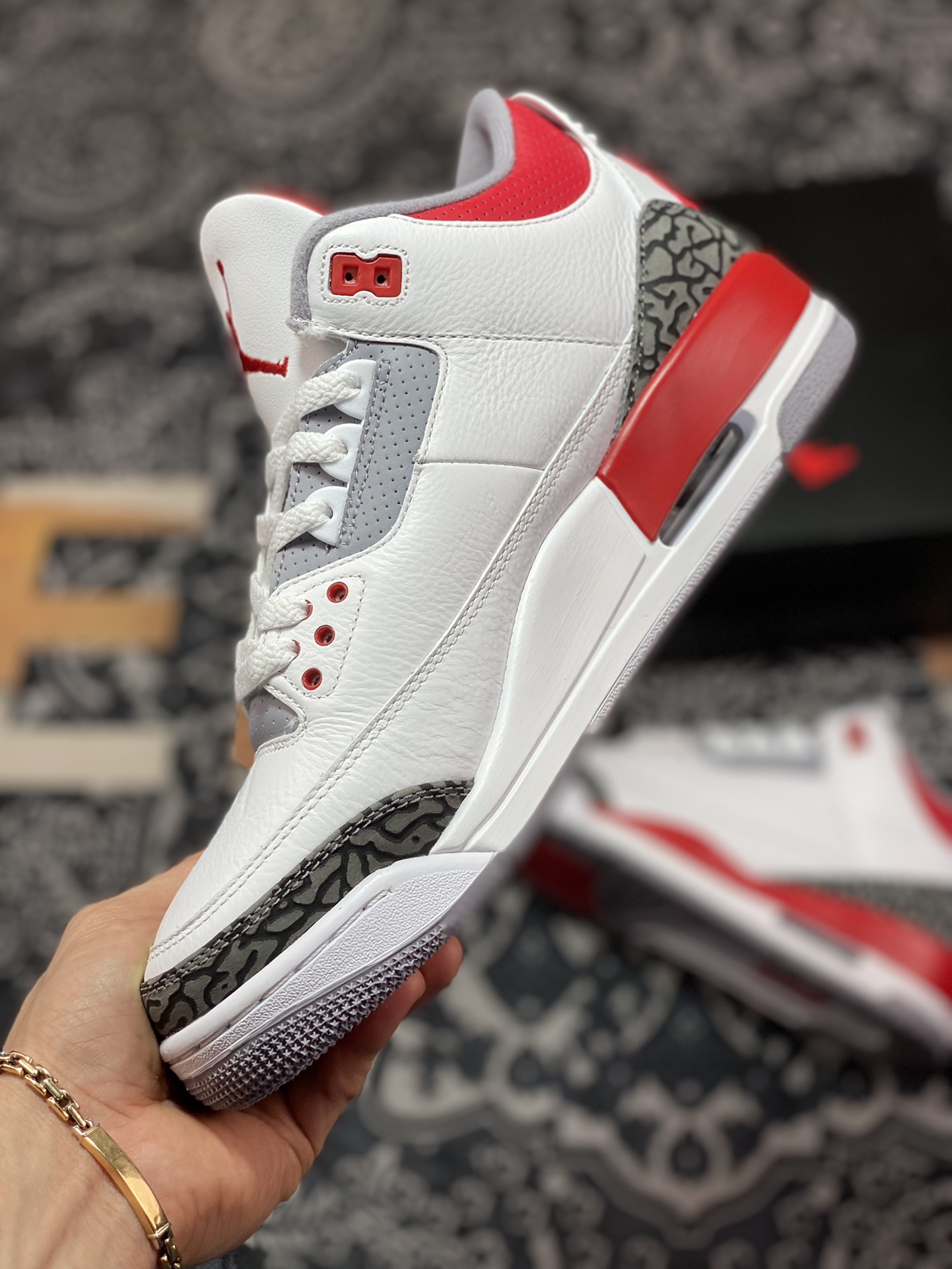 Air Jordan 3 Retro ”Fire Red” Flame Red Color DN3707-160