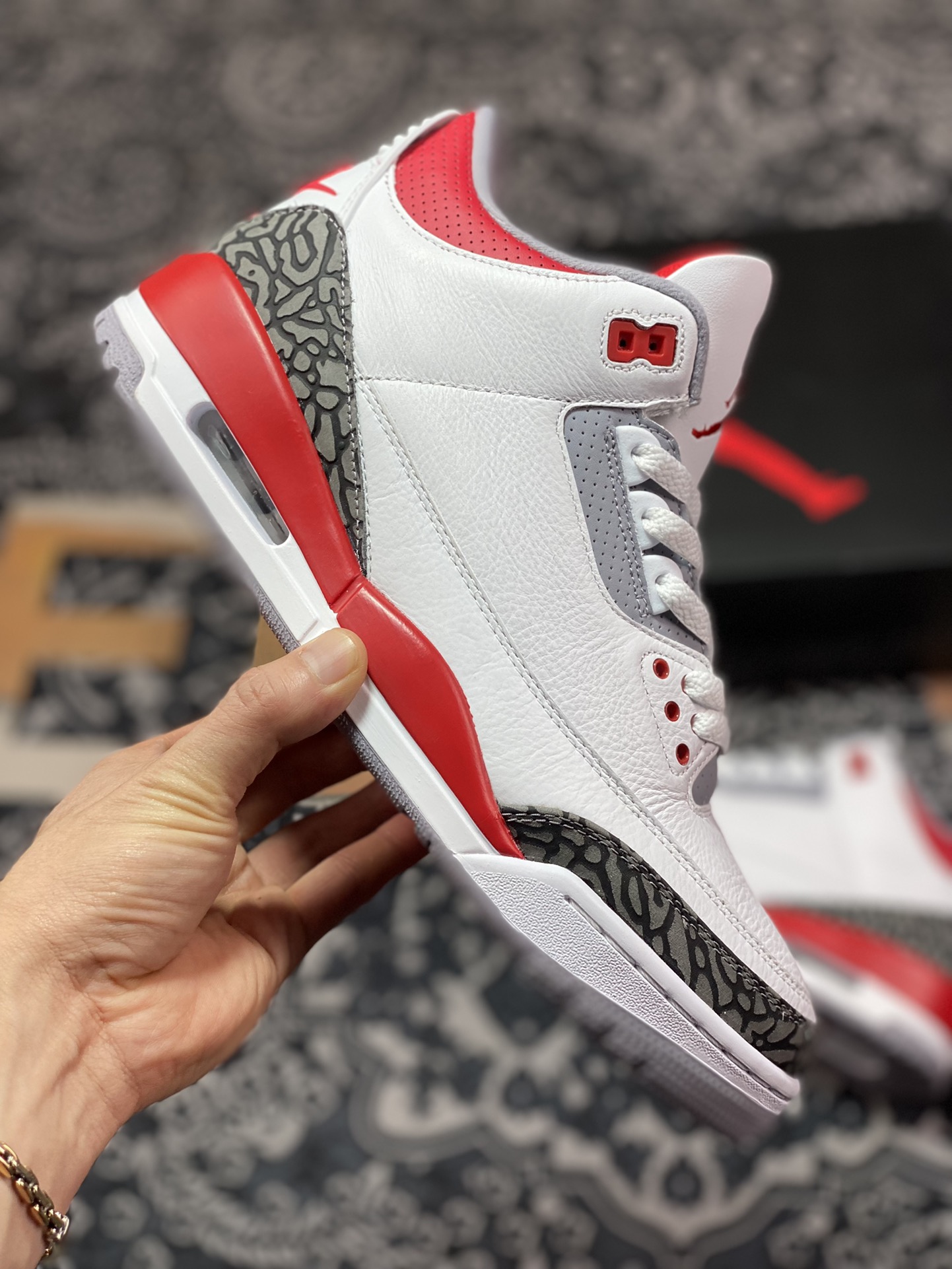 Air Jordan 3 Retro ”Fire Red” Flame Red Color DN3707-160
