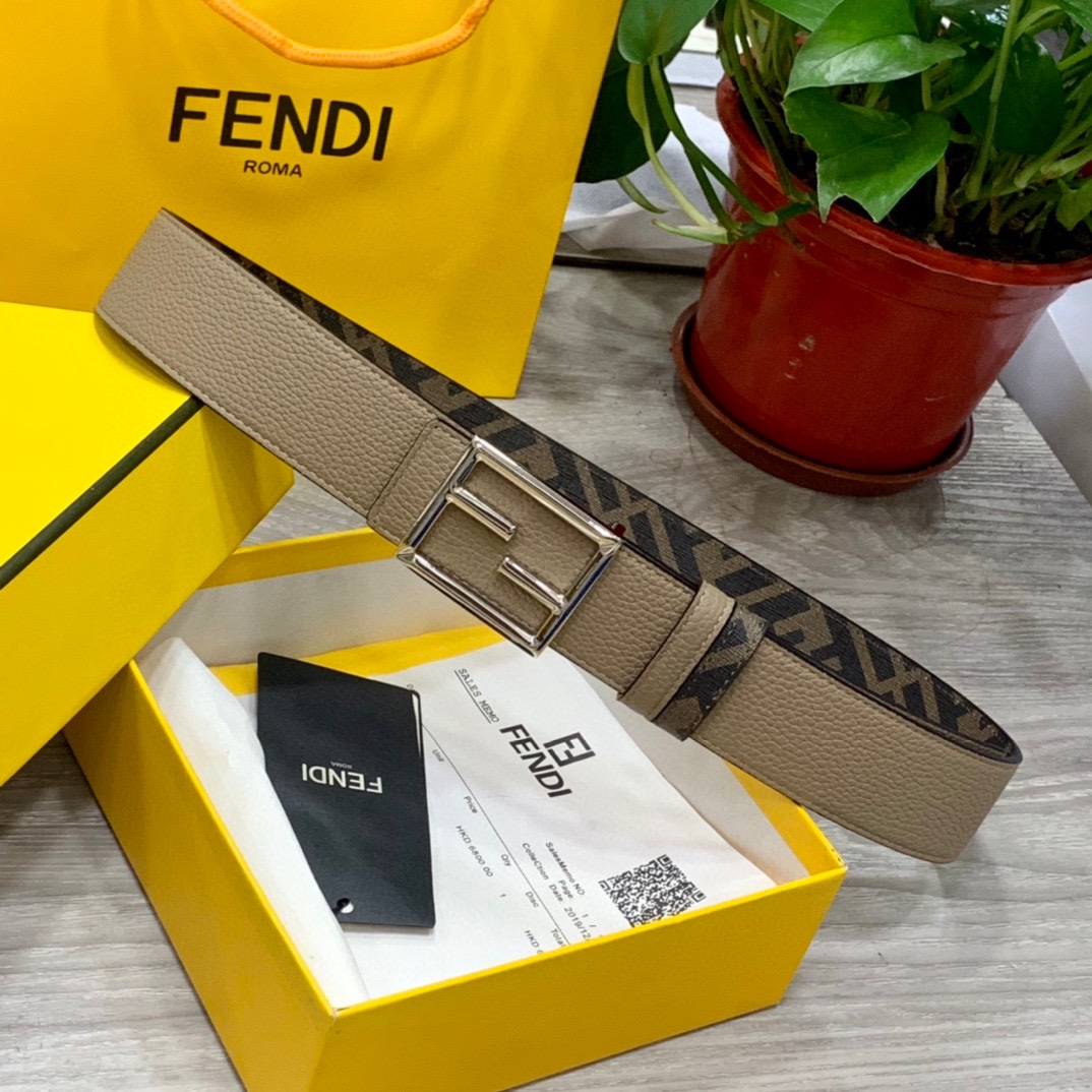 FENDI芬迪专柜同款宽4.0CM双