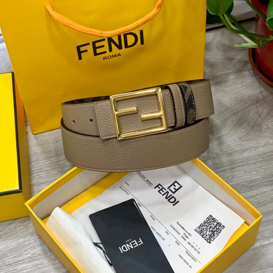 FENDI芬迪专柜同款宽4.0CM双