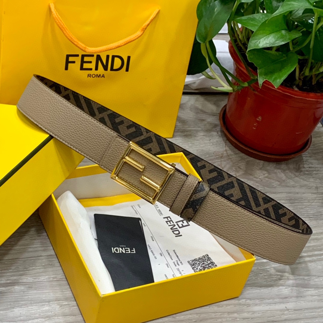 FENDI芬迪专柜同款宽4.0CM双