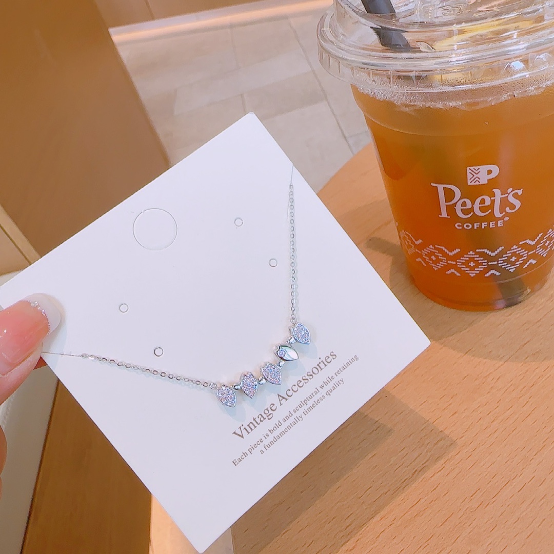 Massivsilber Kette Künstlerisch Jahresfeier Gold