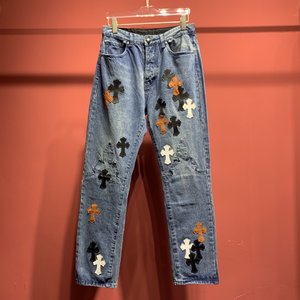 Chrome Hearts Clothing Jeans Embroidery Vintage
