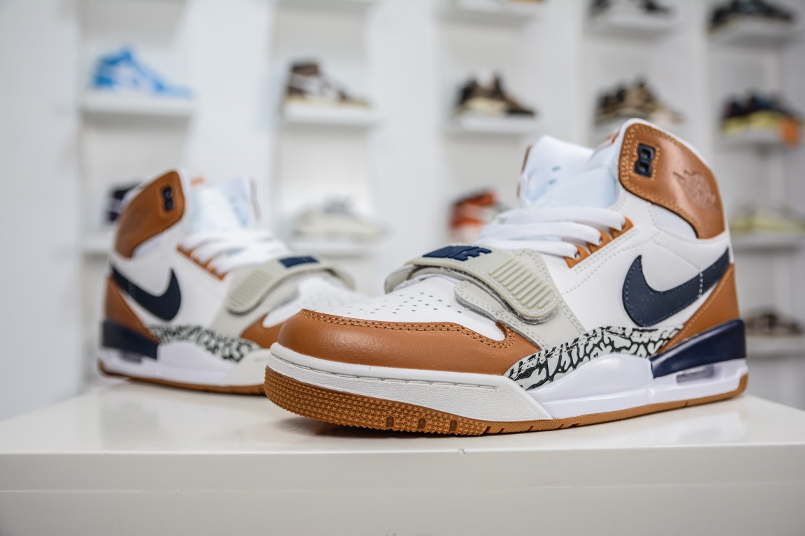 Pure Original Just Don x Air Jordan Legacy 312 Medicine Ball Orange White AQ4160-140