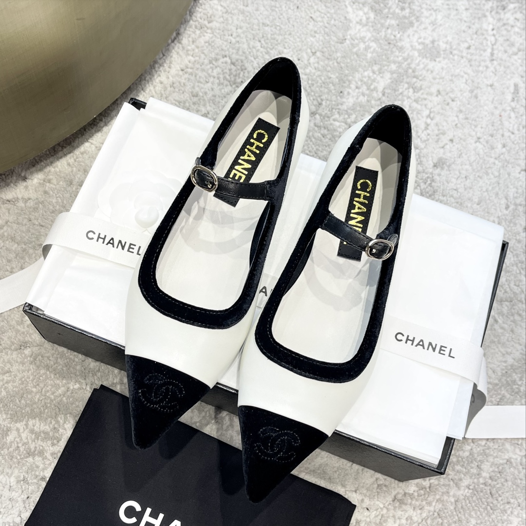CHANEL Mary Jane лялькавыя туфлі｜лімітаваная версія｜кастомізацыя з матэрыялаў арыгінальнага канала｜99.99% дакладнасць