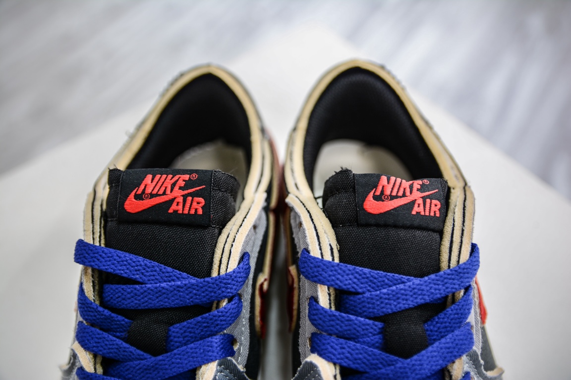 200 原装Air Jordan 1 Retro Low OG EX 黑灰红 DV0982-006