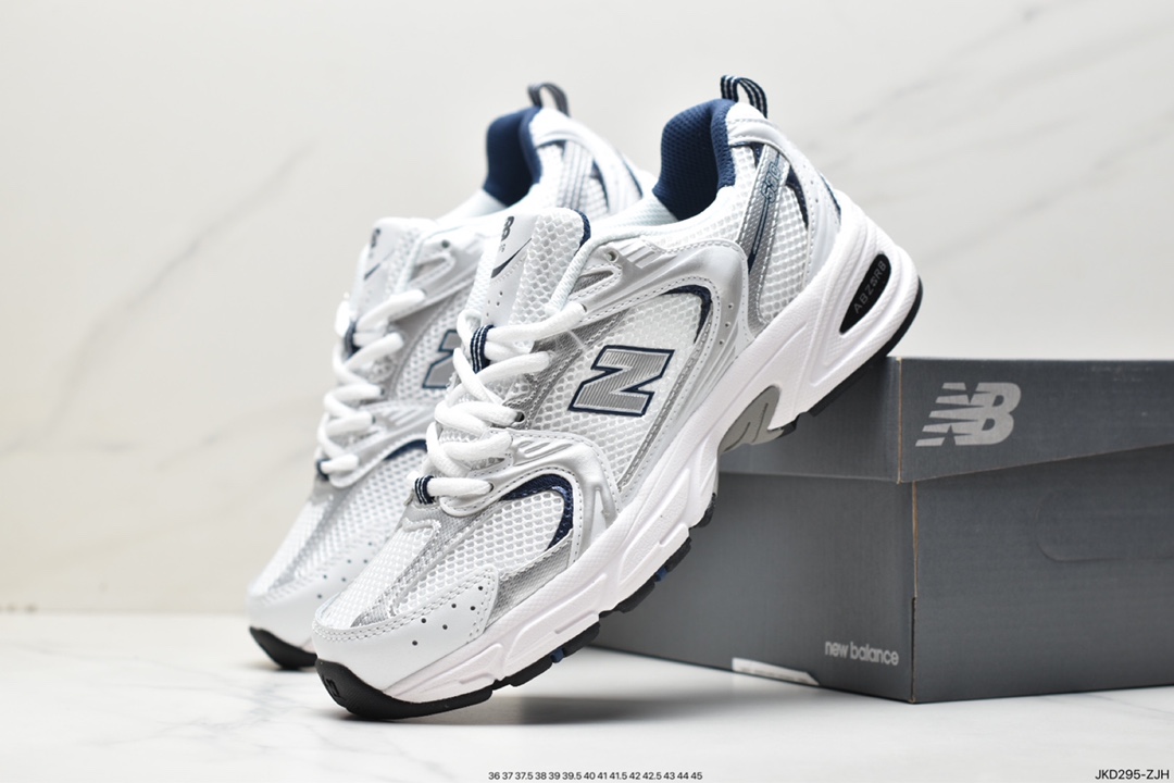 New Balance MR530 series retro dad style mesh running casual sneakers ”Silver Night Blue Black” MR530SG