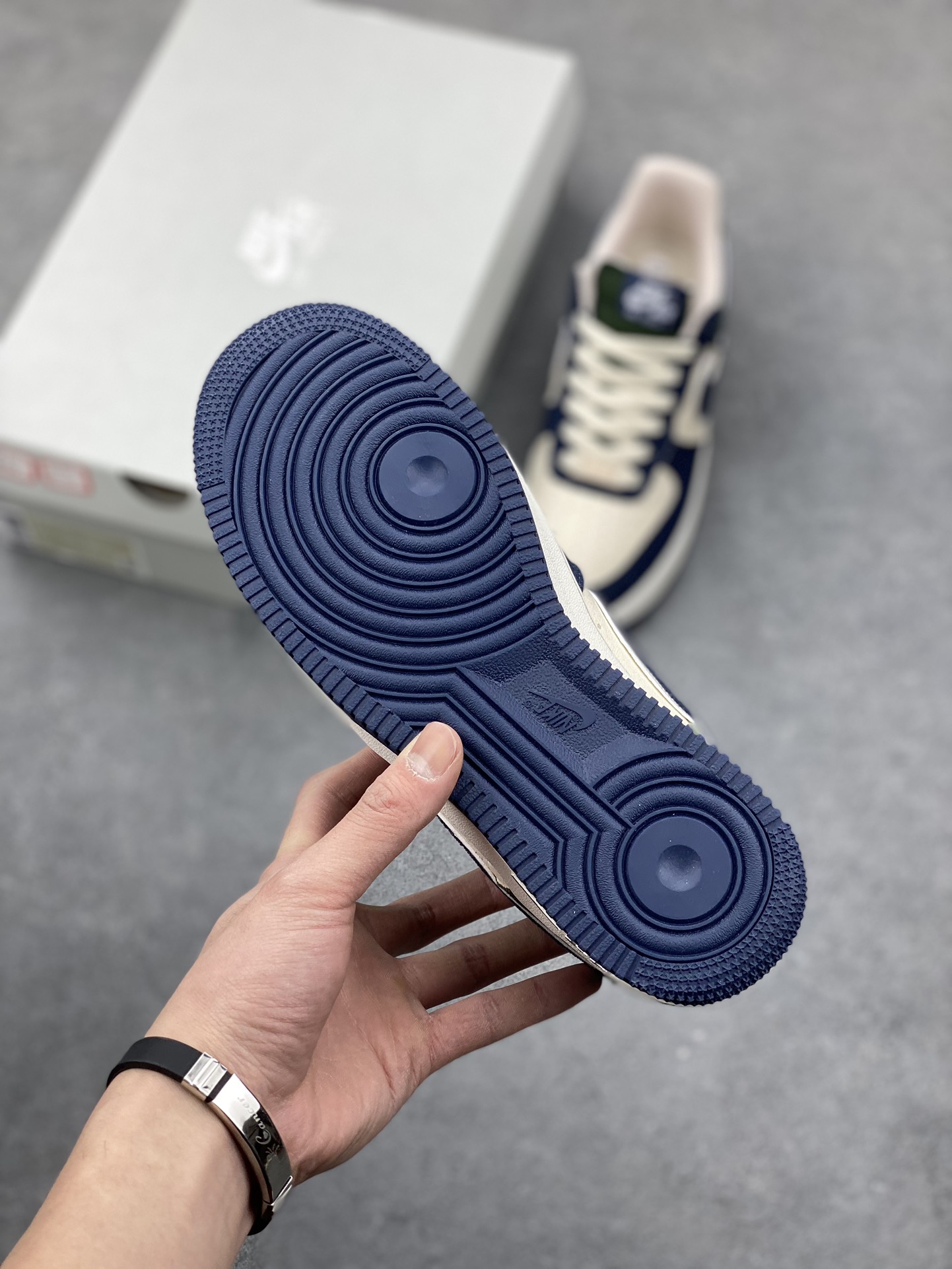 Nike Air Force 1 '07 Low-Top Sneakers - Navy, Green, and Beige Limited Edition 7 i1676571201 4191 5