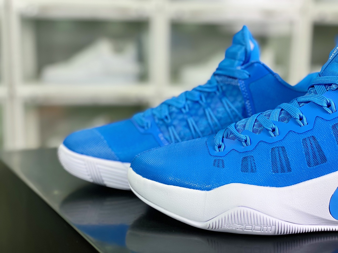 HYPERDUNK 2016 LOW EP series low-top lace-up casual sports basketball shoes ”knitted white and blue” 844368-443