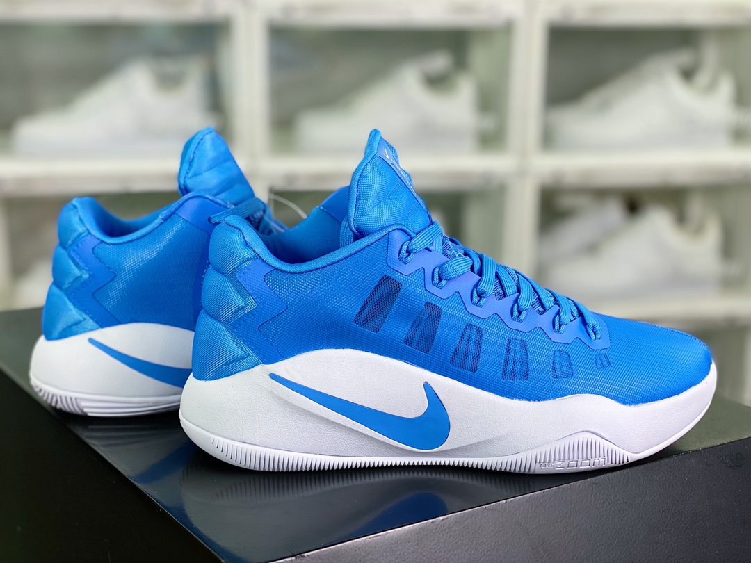 HYPERDUNK 2016 LOW EP series low-top lace-up casual sports basketball shoes ”knitted white and blue” 844368-443