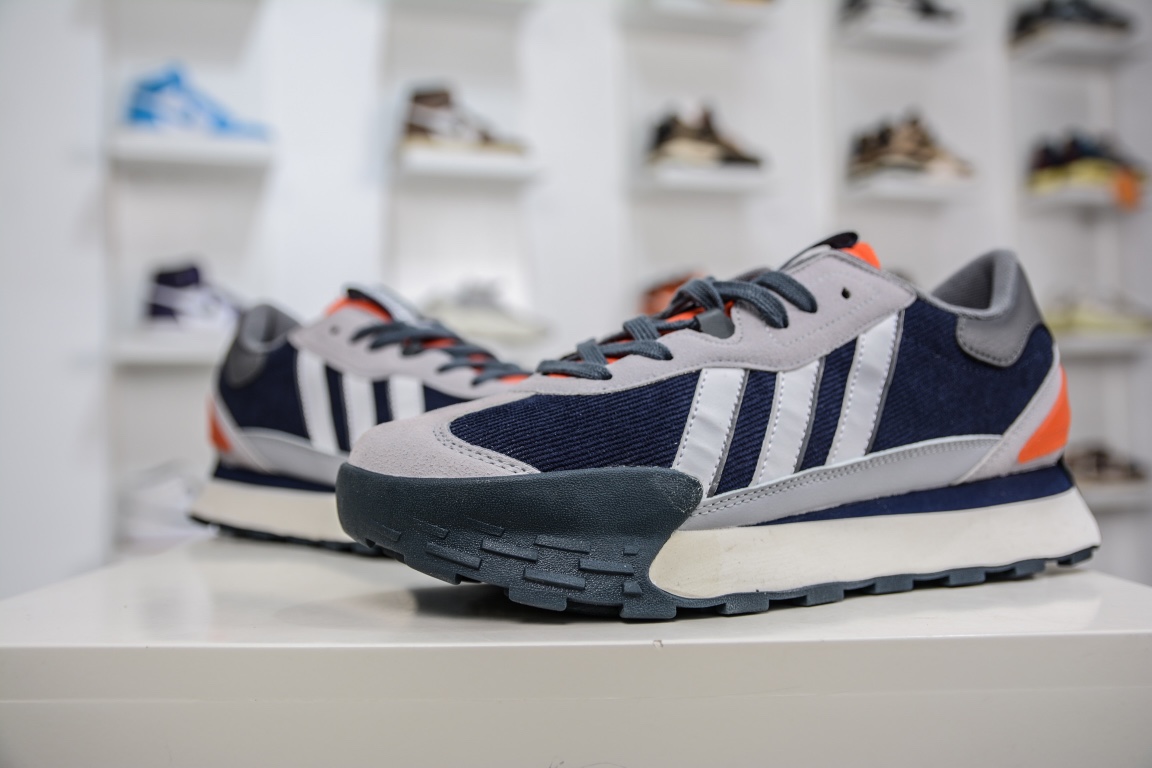 Adidas Neo Futro Mixr ”Grey/Deep Blue/Orange” FM series low-cut light sneakers Hp9825